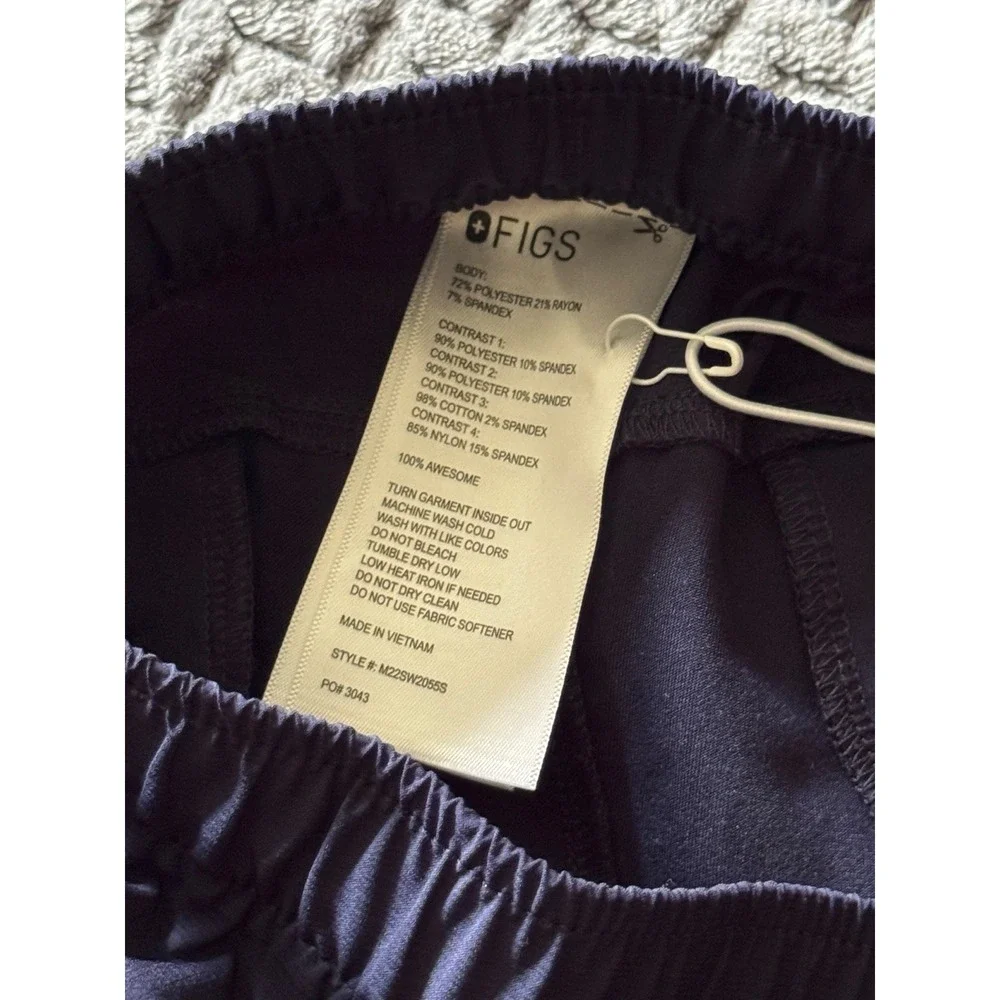 FIGS Men's Scrub Navy Blue Set Tansen Joggers Pants And Top Size Medium